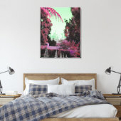 ツリー芸術的写真レトロシック・カリフォルニア キャンバスプリント (インサイチュ (寝室))