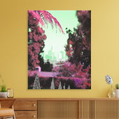 ツリー芸術的写真レトロシック・カリフォルニア キャンバスプリント (インサイチュ (リビング))