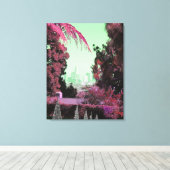 ツリー芸術的写真レトロシック・カリフォルニア キャンバスプリント (インサイチュ (ウッドフロア))