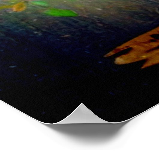 *~*ツリー芸術的AP81平和信仰引用文ポスター ポスター (角)