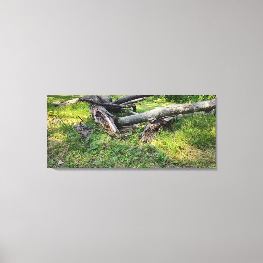 ツリー落ちたパズル キャンバスプリント (正面)