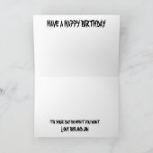 ツリー落ちた誕生日カード カード (内部)