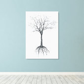 ツリー葉なし キャンバスプリント (インサイチュ (ウッドフロア))