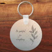 ツリー葉パターンKeychain キーホルダー (正面)