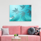 ツリー葉ブランチの影 キャンバスプリント (インサイチュ (リビング))