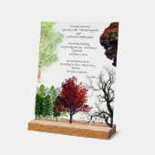 ツリー詩ジョイスキルマーアクリルサイン アクリルサイン (傾斜)