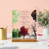ツリー詩ジョイスキルマーアクリルサイン アクリルサイン (ウェディング)