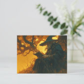 ツリー読ポストカードの下のウィザード ポストカード (スタンド正面)