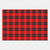 ツリー違うクリスマスは赤と黒 ラッピングペーパーシート (正面3)
