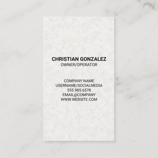 ツリー離れのアイコン |造園 |ガーデナー 名刺 (裏面)