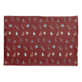 ツリー離れボタンエレガントシンプルブルーウォーター色 枕カバー (裏面)