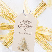 ツリー雪クリームモチャクリスマス ギフトタグ