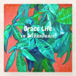 ツリー鮮やかライフGLASSコースター – Grace Life ガラスコースター