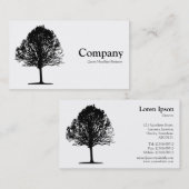 ツリー01 – 白 名刺 (正面/裏面)