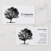 ツリー02 – 白 名刺 (正面/裏面)