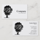 ツリー03 – 白 名刺 (正面/裏面)