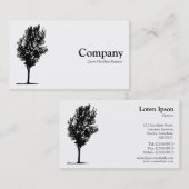 ツリー07 – 白 名刺 (正面/裏面)