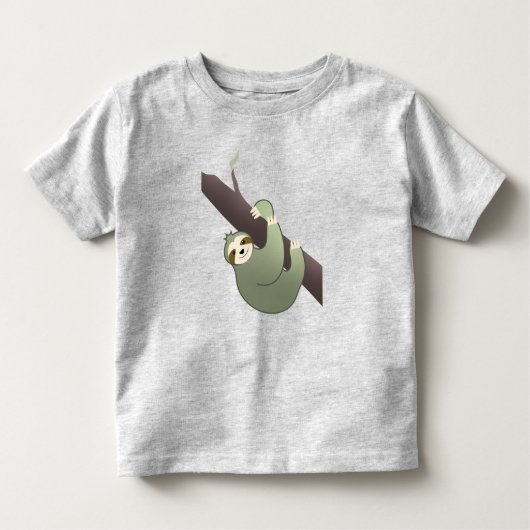 ツリー2T 3T 4T 5T男の子の女の子のスロース トドラーTシャツ (正面)