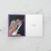 ツリー＆きらきら光る紫の結婚式 お礼 サンキューカード (内部)