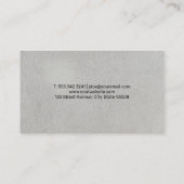 ツリー・アイコンの財務成長 名刺 (裏面)