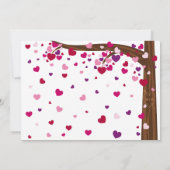 ツリー・オブ・ハート婚約パーティ 招待状 (裏面)