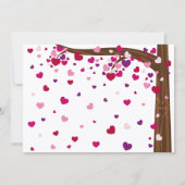 ツリー・オブ・ハート婚約パーティ 招待状 (裏面)