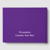 ツリー・オブ・ライフ禅ヨガ瞑想スピリチュアル紫 ゲストブック (裏面)