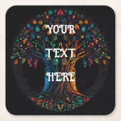 ツリー・オブ・ライフ色紙・コースター スクエアペーパーコースター (正面)