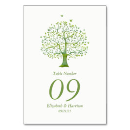 ツリー・オブ・ライフ、エレガントな結婚式 テーブルナンバー