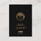 ツリー・オブ・ライフ・スピリチュアル・ツリーオーガニック・ビジネス・カード 名刺 (裏面)