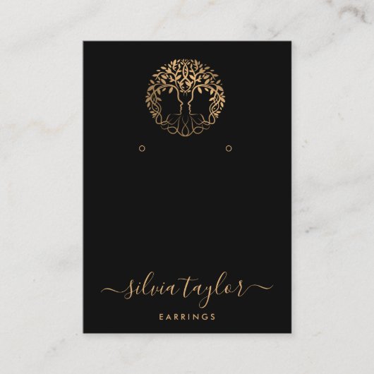 ツリー・オブ・ライフ・スピリチュアル・ツリーオーガニック・ビジネス・カード 名刺 (正面)