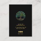 ツリー・オブ・ライフ・スピリチュアル・ツリーオーガニック・ビジネス・カード 名刺 (裏面)