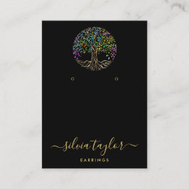 ツリー・オブ・ライフ・スピリチュアル・ツリーオーガニック・ビジネス・カード 名刺