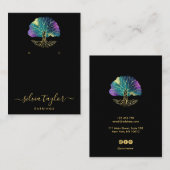 ツリー・オブ・ライフ・スピリチュアル・ツリーオーガニック・ビジネス・カード 名刺 (正面/裏面)