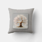 ツリー・オブ・ライフ・ピロー – Bohoスピリチュアル・ホーム・アクセント クッション (裏面)