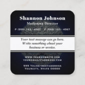 ツリー・オブ・ライフ・ブルー・スカイ・スタリー・ナイト スクエア名刺 (裏面)