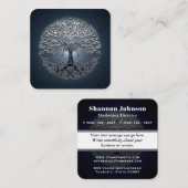 ツリー・オブ・ライフ・ブルー・スカイ・スタリー・ナイト スクエア名刺 (正面/裏面)
