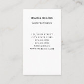 ツリー・オブ・ライフ・プロフェッショナル・ビジネス・カード 名刺 (裏面)