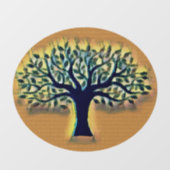 ツリー・オブ・ライフ・抽象芸術・自然・アート ウィンドウサイン (シート)