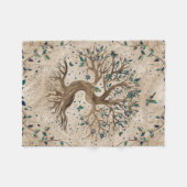 ツリー・オブ・ライフ – Yggdrasil フリースブランケット (正面(横))