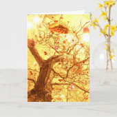 ツリー カード (黄色い花)
