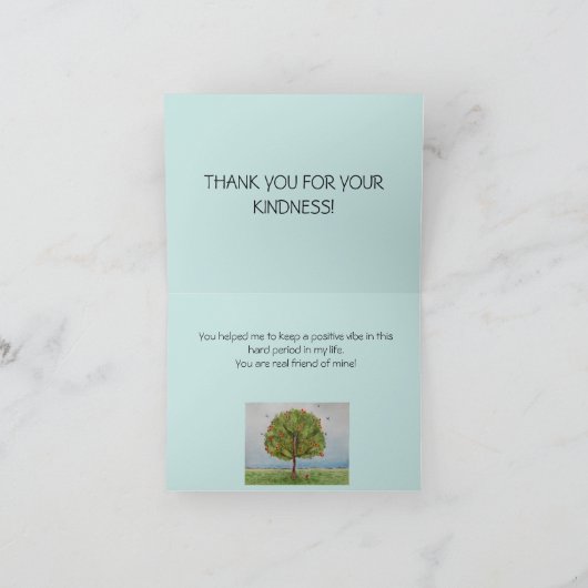 ツリー サンキューカード (内部)