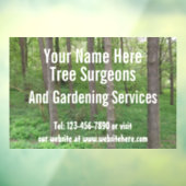 ツリー サージェン / ガーデンサービス カスタマイズ可能 ウィンドウサイン (シート3)