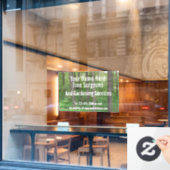 ツリー サージェン / ガーデンサービス カスタマイズ可能 ウィンドウサイン (カフェ窓)