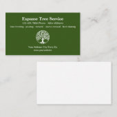 ツリー・サービス・モダンロゴ・テンプレート  名刺 (正面/裏面)