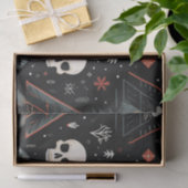 ツリー&スカルギフトティッシュ 薄葉紙 (ギフト)