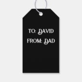 ツリー&スカルギフトラベル ギフトタグ (裏面)