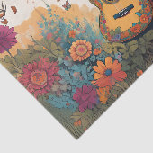 ツリー・デコページ・ティッシュペーパーの下のギター 薄葉紙 (詳細)