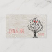 ツリー&ハートサンキュービジネスカード 名刺 (裏面)