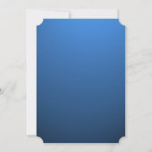 ツリー バー ミツバ  サファイア シルエット 招待状 (裏面)